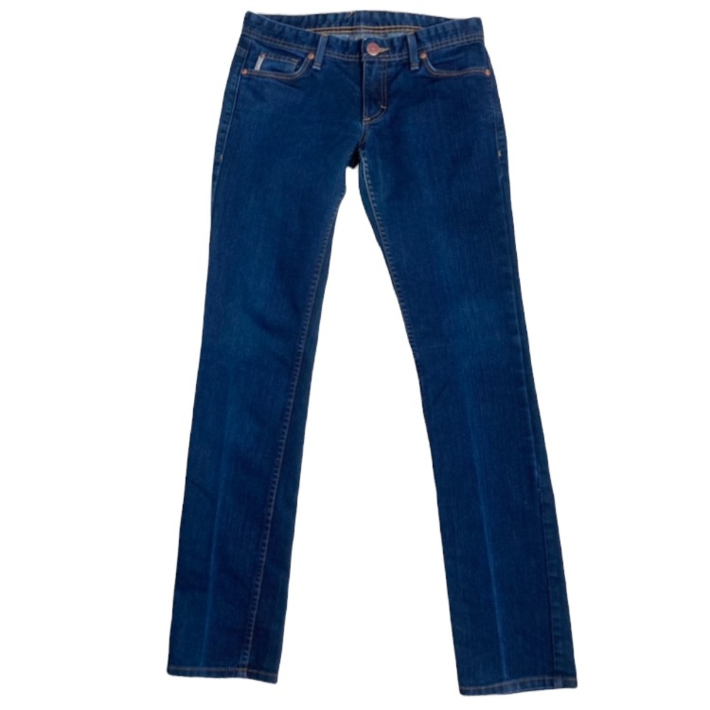 A/X Armani Exchange Dark Wash Mid Rise Slim Straight Leg Jeans Size 6 Regular